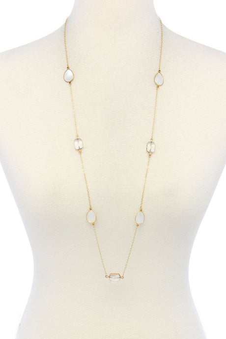 7 Stones Trendy Necklace - Kings Crown Jewel Boutique