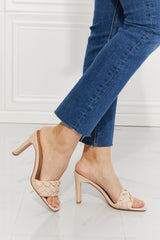 MMShoes Top of the World Braided Block Heel Sandals in Beige king-general-store-5710.myshopify.com