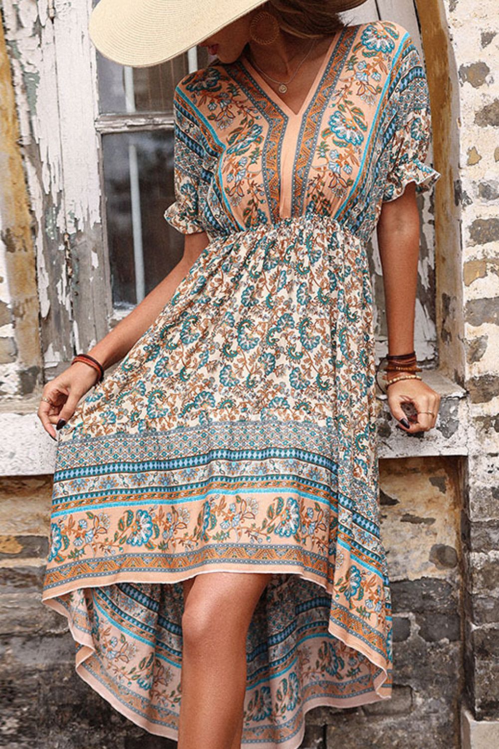 Bohemian High-Low Open Back Dress king-general-store-5710.myshopify.com