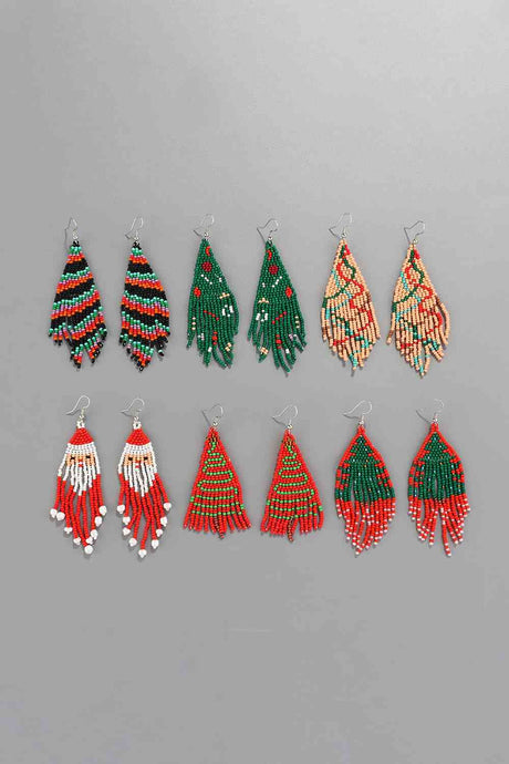 Christmas Beaded Earrings king-general-store-5710.myshopify.com