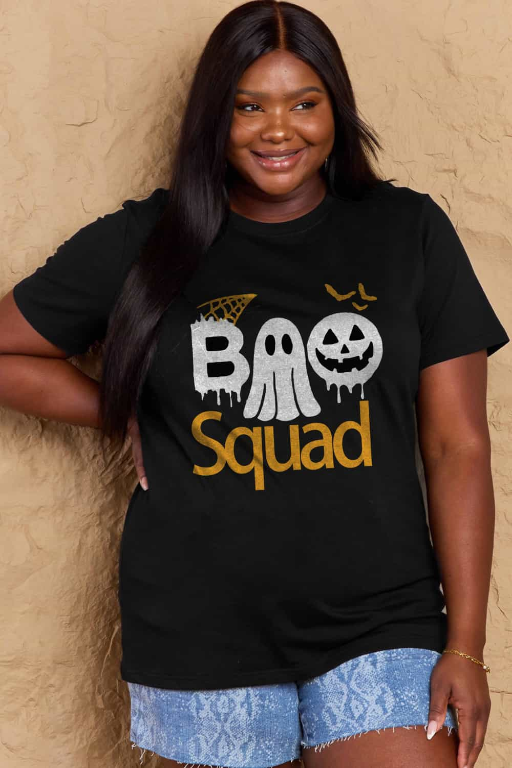 Simply Love Full Size BOO SQUAD Graphic Cotton T-Shirt king-general-store-5710.myshopify.com