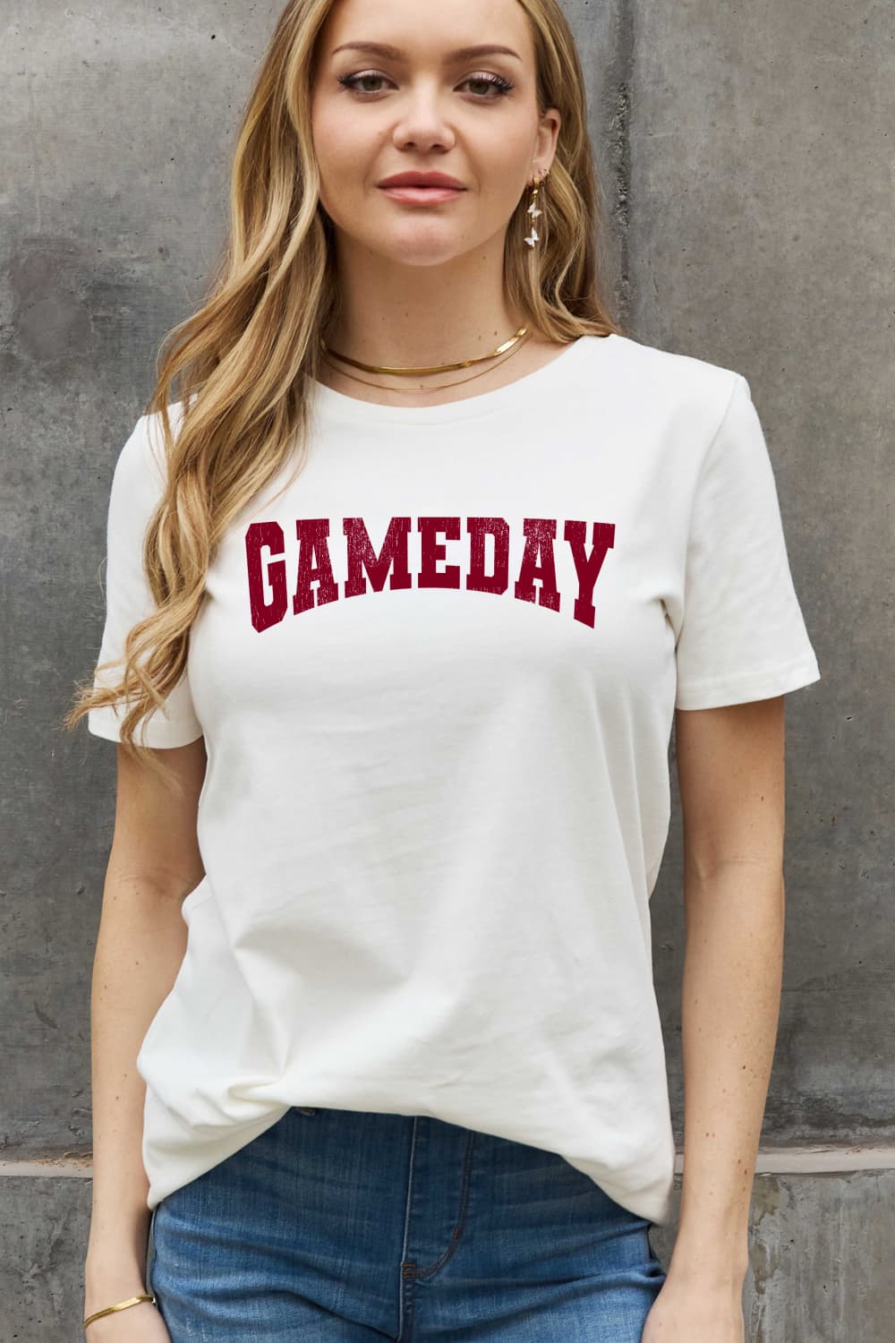 Simply Love Full Size GAMEDAY Graphic Cotton Tee king-general-store-5710.myshopify.com