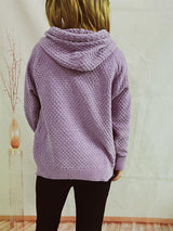 Drawstring Long Sleeve  Hooded Sweater king-general-store-5710.myshopify.com