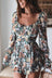 Floral Sweetheart Neck Flounce Sleeve Romper king-general-store-5710.myshopify.com