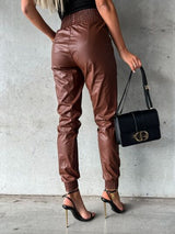 Smocked High Waist Pants with Pockets king-general-store-5710.myshopify.com