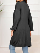 Dropped Shoulder Open Front Longline Cardigan king-general-store-5710.myshopify.com