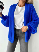 Open Front Dropped Shoulder Cardigan king-general-store-5710.myshopify.com