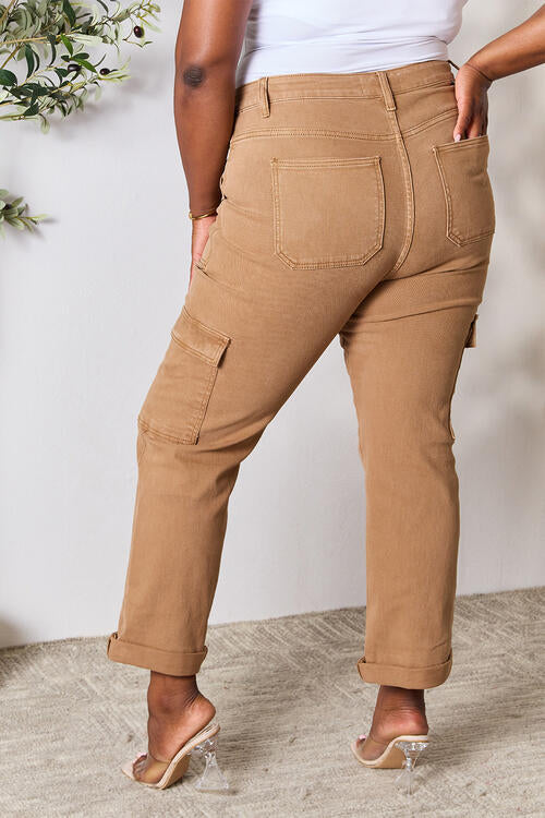 Risen Full Size High Waist Straight Jeans with Pockets king-general-store-5710.myshopify.com