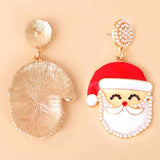 Rhinestone Alloy Santa Earrings king-general-store-5710.myshopify.com