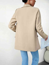 Lapel Collar Long Sleeve Blazer king-general-store-5710.myshopify.com