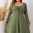 Plus Size Sweetheart Neck Long Sleeve Ribbed Dress king-general-store-5710.myshopify.com