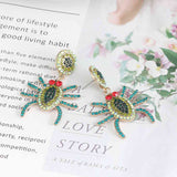 Spider Rhinestone Alloy Earrings king-general-store-5710.myshopify.com