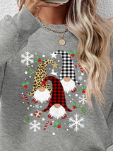 Faceless Gnomes Graphic Drop Shoulder Sweatshirt king-general-store-5710.myshopify.com