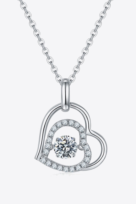 Moissanite Heart Pendant Necklace king-general-store-5710.myshopify.com