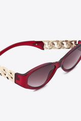 Chain Detail Temple Cat Eye Sunglasses king-general-store-5710.myshopify.com