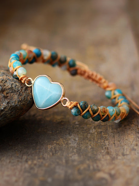 Heart Shape Beaded Bracelet king-general-store-5710.myshopify.com