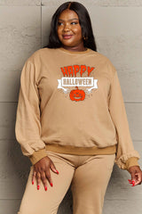 Simply Love Full Size HAPPY HALLOWEEN Graphic Sweatshirt king-general-store-5710.myshopify.com