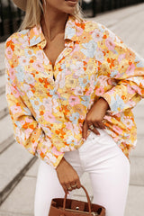 Floral Collared Neck Long Sleeve Shirt king-general-store-5710.myshopify.com