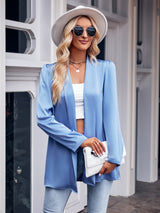 Open Front Puff Sleeve Cardigan king-general-store-5710.myshopify.com