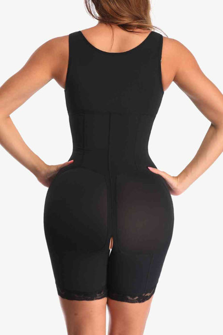 Full Size Zip-Up Lace Detail Shapewear king-general-store-5710.myshopify.com