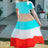 Girls Color Block Round Neck Maxi Dress king-general-store-5710.myshopify.com