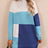 Color Block Mock Neck Dropped Shoulder Sweater Dress king-general-store-5710.myshopify.com