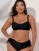 Plus Size Twist Front Tied Bikini Set king-general-store-5710.myshopify.com