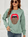 Round Neck Dropped Shoulder MAMA Graphic Sweatshirt king-general-store-5710.myshopify.com