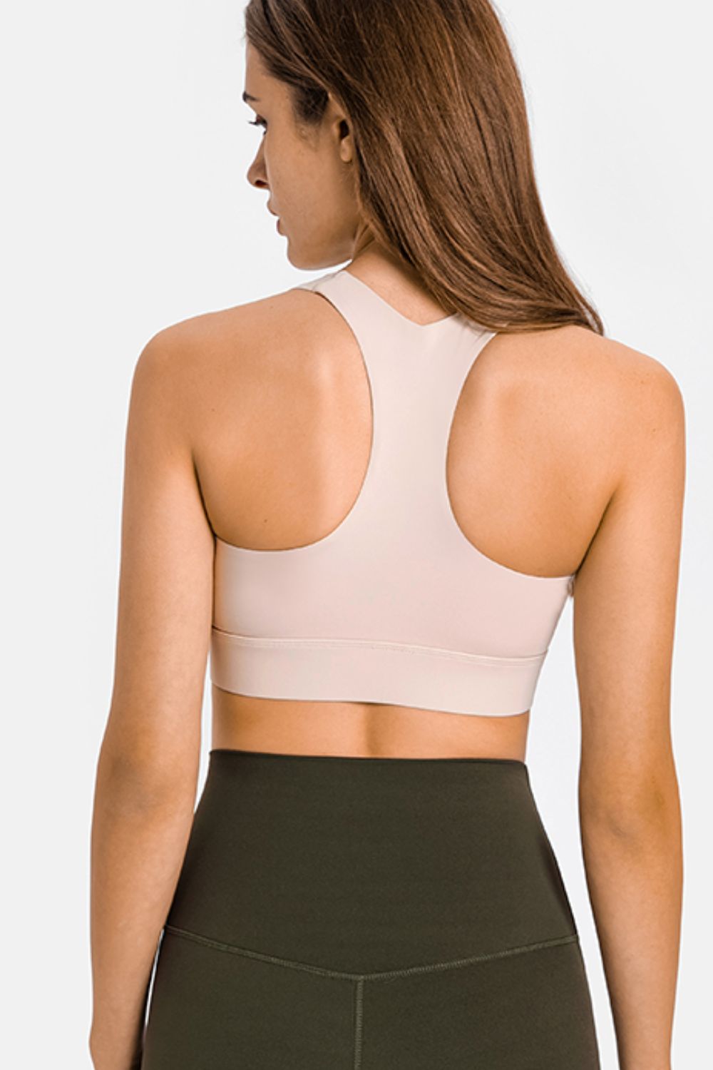 Zip Up Racerback Sports Bra king-general-store-5710.myshopify.com