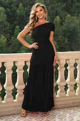 One-Shoulder Ruched Maxi Dress king-general-store-5710.myshopify.com