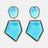 Geometrical Shape Zinc Alloy Frame Resin Dangle Earrings king-general-store-5710.myshopify.com