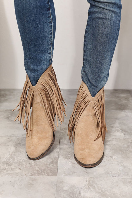 Legend Women's Fringe Cowboy Western Ankle Boots king-general-store-5710.myshopify.com