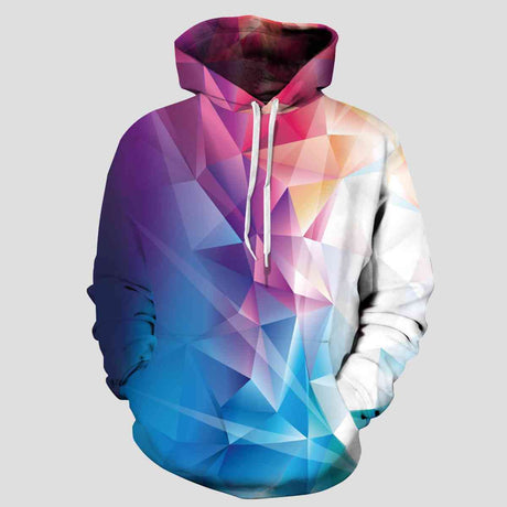 Full Size Geometric Drawstring Hoodie with Pockets king-general-store-5710.myshopify.com