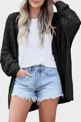 Openwork Open Front Long Sleeve Cardigan king-general-store-5710.myshopify.com