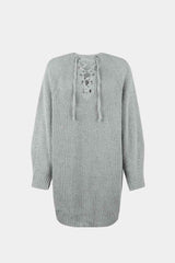 Lace-Up Mini Sweater Dress king-general-store-5710.myshopify.com