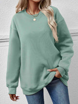 Round Neck Long Sleeve Sweatshirt king-general-store-5710.myshopify.com