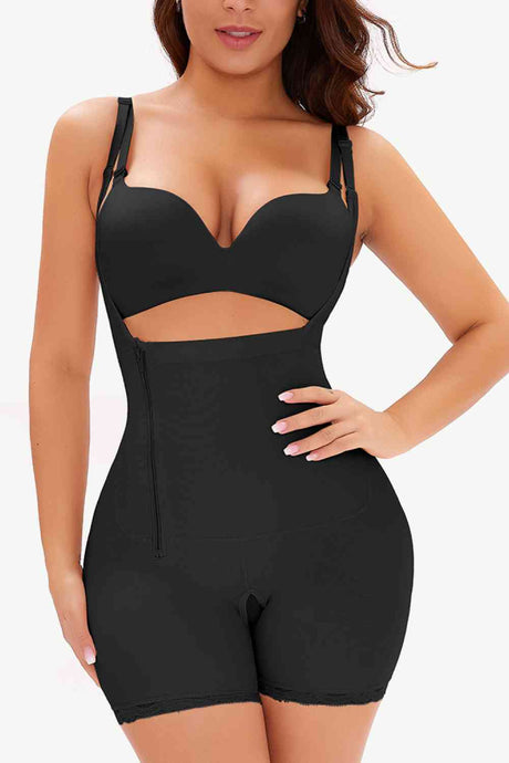 Full Size Side Zipper Under-Bust Shaping Bodysuit king-general-store-5710.myshopify.com