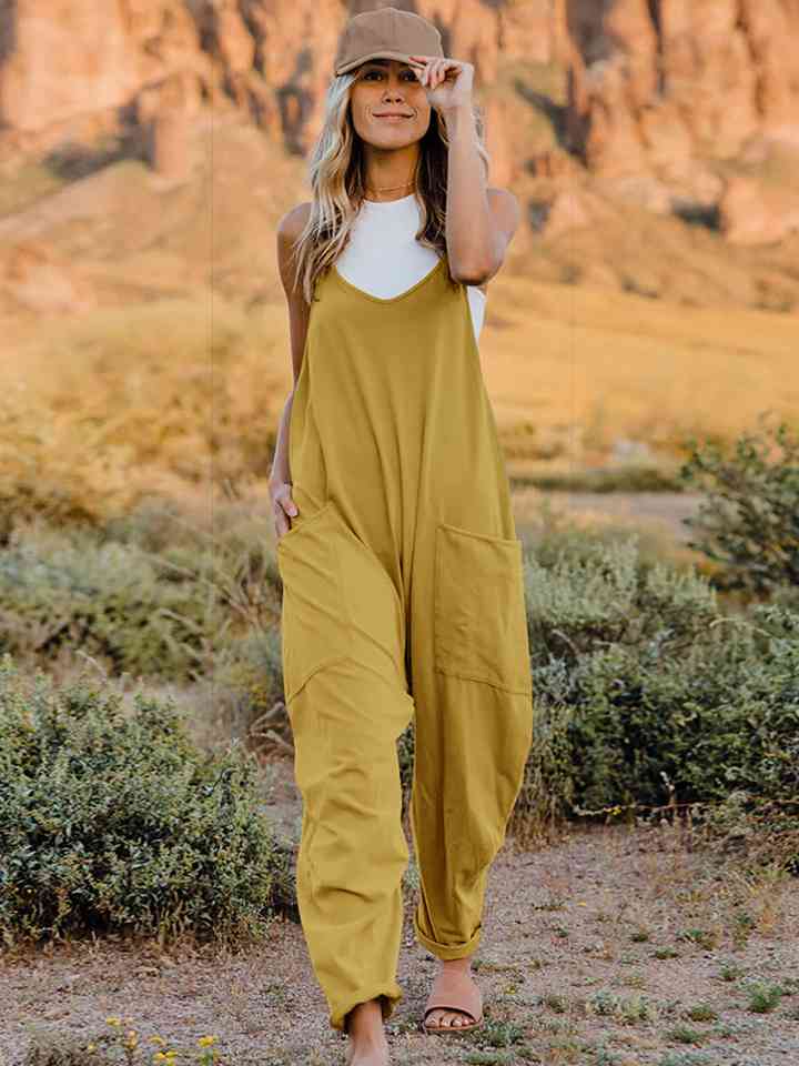 Double Take Full Size Sleeveless V-Neck Pocketed Jumpsuit king-general-store-5710.myshopify.com