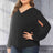 Plus Size Cutout Flounce Sleeve Blouse king-general-store-5710.myshopify.com