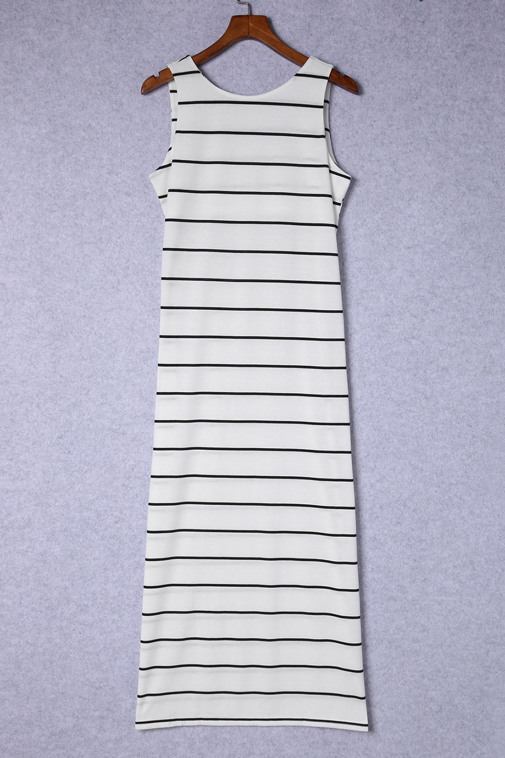 Striped Slit Sleeveless Maxi Dress king-general-store-5710.myshopify.com