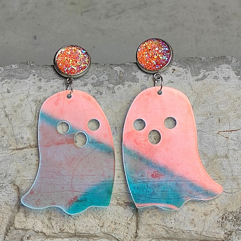 Ghost Shape Acrylic Dangle Earrings king-general-store-5710.myshopify.com