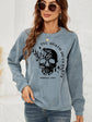 Skull Graphic Dropped Shoulder Sweatshirt king-general-store-5710.myshopify.com