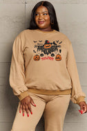 Simply Love Full Size HAPPY HALLOWEEN TRICK OR TREAT Graphic Sweatshirt king-general-store-5710.myshopify.com