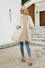 Woven Right Two-Tone Open Front Fuzzy Longline Cardigan king-general-store-5710.myshopify.com