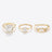 Pearl 18K Gold-Plated Ring Set king-general-store-5710.myshopify.com