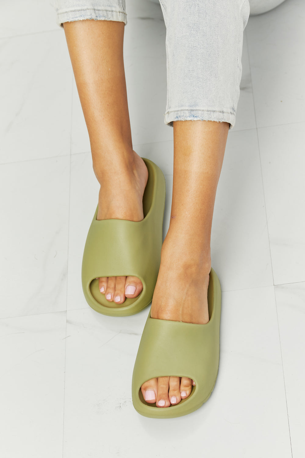 NOOK JOI In My Comfort Zone Slides in Green king-general-store-5710.myshopify.com