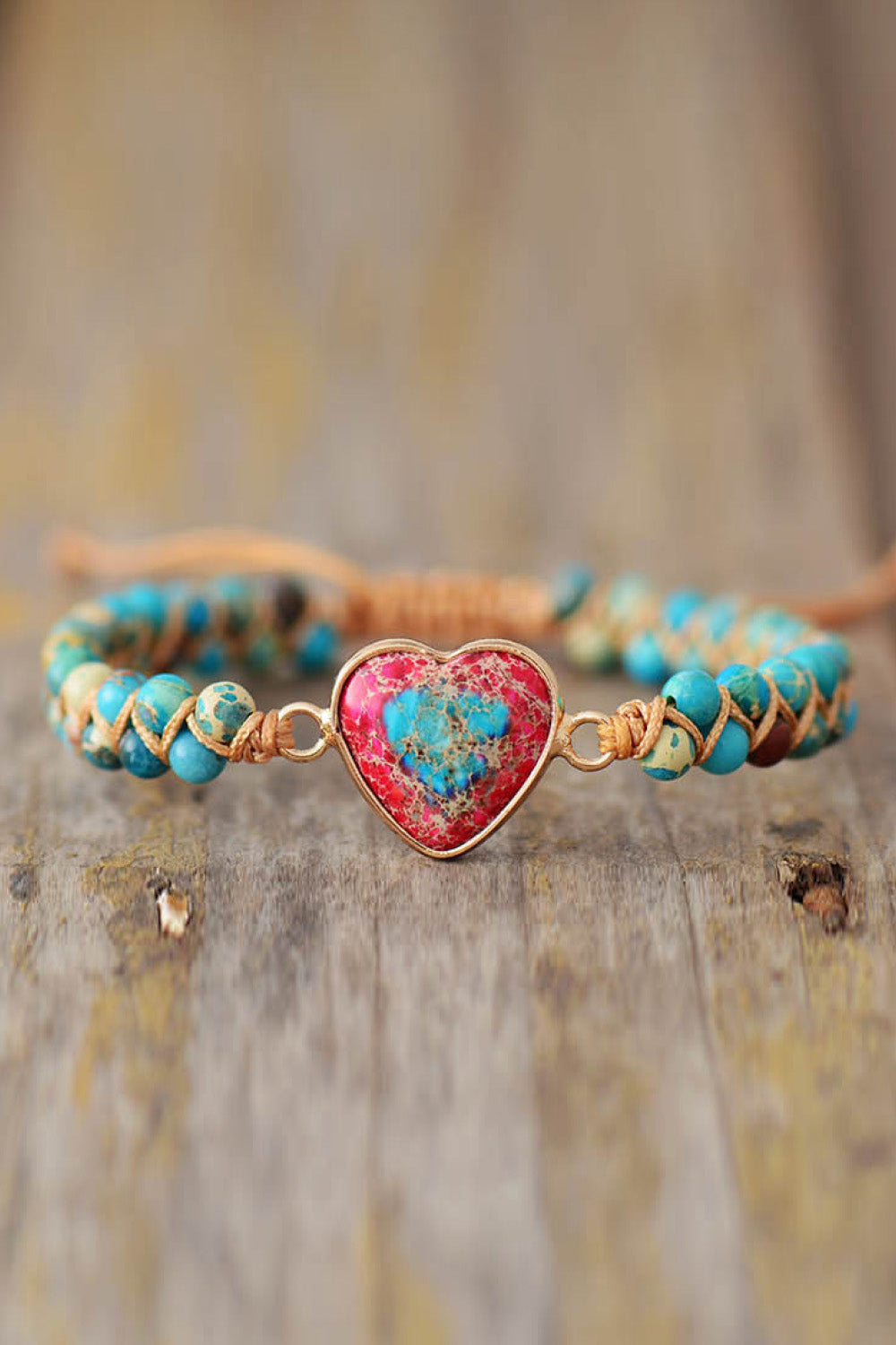 Handmade Heart Shape Natural Stone Bracelet king-general-store-5710.myshopify.com