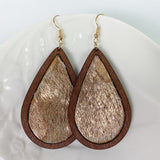 Teardrop Shape Wooden Dangle Earrings king-general-store-5710.myshopify.com