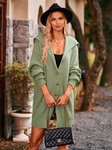 Dropped Shoulder Long Sleeve Cardigan king-general-store-5710.myshopify.com