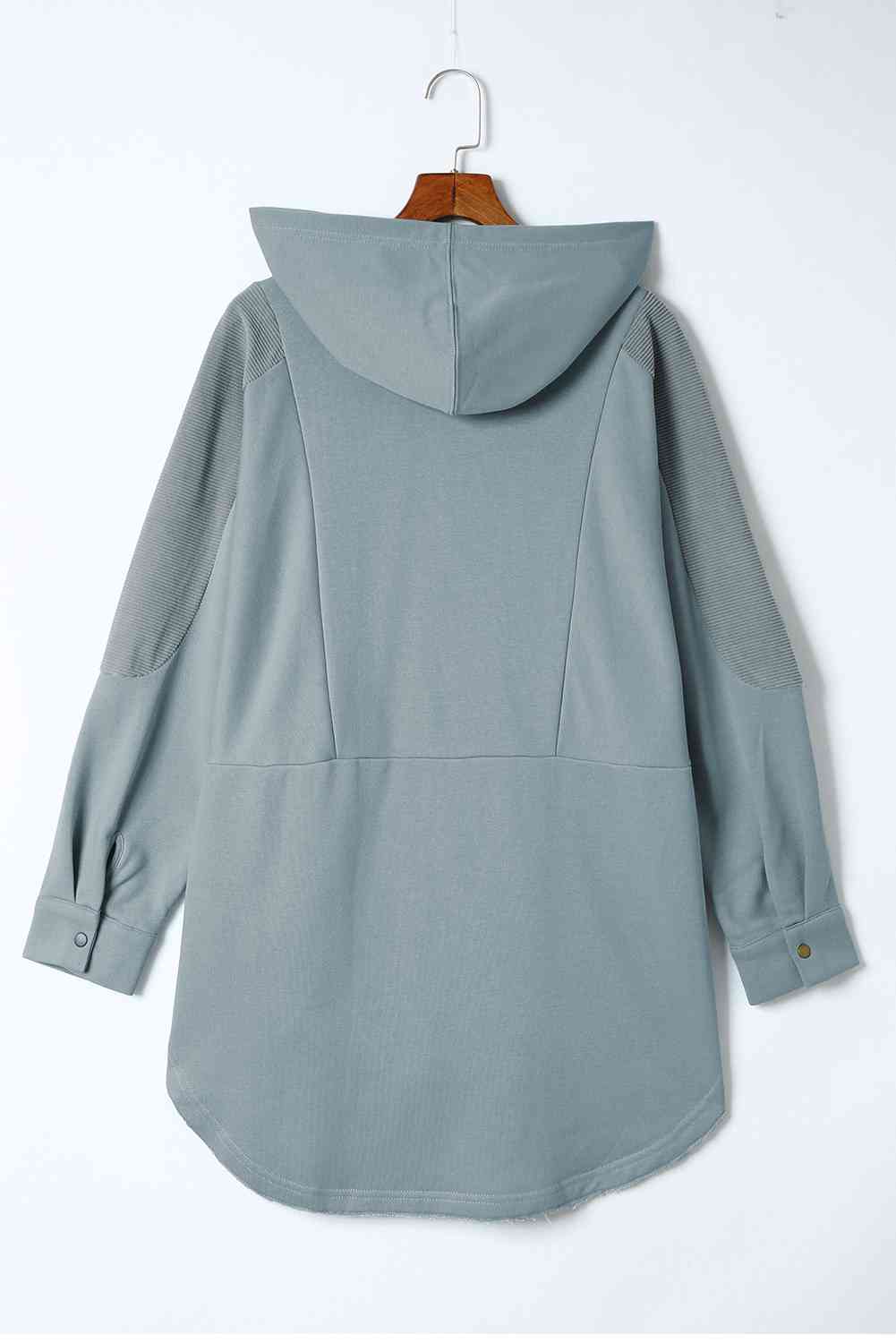 Long Sleeve Buttoned Hoodie with Pockets king-general-store-5710.myshopify.com